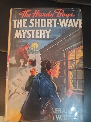 HARDY BOYS #24: The Short Wave Mystery; Orig Text, Brown, DJ, Lot 55.  - Image 1 of 4