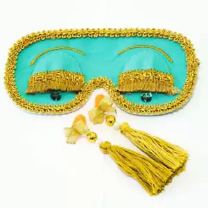 Breakfast at Tiffanys Sleep Mask with Tassel Ear plugs Audrey Hepburn Sleep Mask - Picture 1 of 8