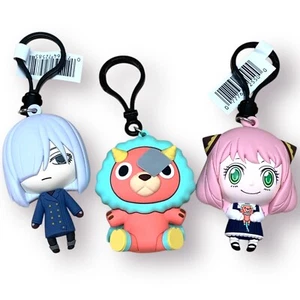 Spy X Family 3D Figural Foam Bag Clip Lotto di 3 Anya Forger Fiona Frost Chimera - Foto 1 di 9