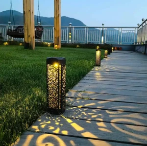 4-Pack Solar LED Garden Lights Outdoor Waterproof Pathway Landscape Yard Decor - Picture 1 of 5
