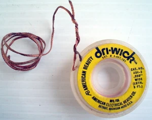 TRENZA DESOLDADORA DRI-WICK ** CAT. No.484-2,.050" ANCHA ** FIL DÉSOUDAGE DRI-WICK - Imagen 1 de 4