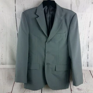 Vitto 34S Super 150s Italian Hand Tailored 3 Button Gray Suit Blazer Jacket - Picture 1 of 9