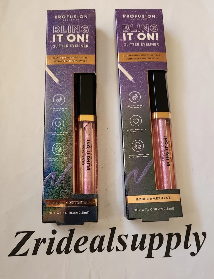 Profusion Bling It On Glitter Eyeliner 3 Piece Set 0.1 fl oz Each (3 Pack)