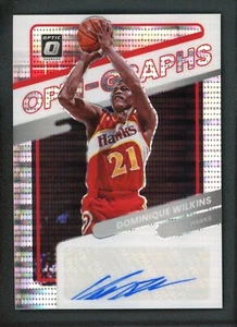 2021-22 DOMINIQUE WILKINS 16/20 AUTO PANINI DONRUSS OPTIC BREAKAWAY SILVER - Picture 1 of 2