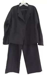 BABETTE San Francisco 2-Piece Suit Jacket & Pants Black Cotton Blend Size M - Picture 1 of 10