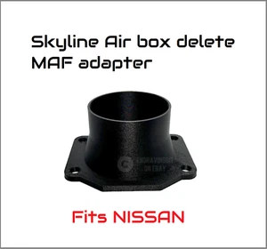 Eliminar caja de aire - Filtro de aire 76 mm Adaptador sensor MAF se adapta a Nissan SKYLINE GTST R33 - Imagen 1 de 3