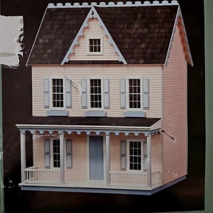 Wooden Dollhouse Kit Real Good Toys Vermont Farmhouse 7-Room Home Open Box JM401 - Picture 1 of 15