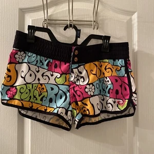 Roxy Boardshorts Damengröße 11 Allover-Druck Surfer Retro Schwimmen Strand - Bild 1 von 9