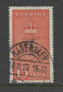 DENMARK B4, 1929 15o CROWN AND STAFF, USED (DE3634K) - Picture 1 of 1