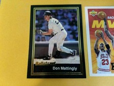 Don Mattingly NY Yankees Diamond BallStreet 1991 #D17 OVERSIZE RARE Oddball