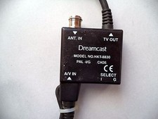 Sega Dreamcast Original RF Switch TV Cable Model No: HKT-8830 PAL-I / G CH36