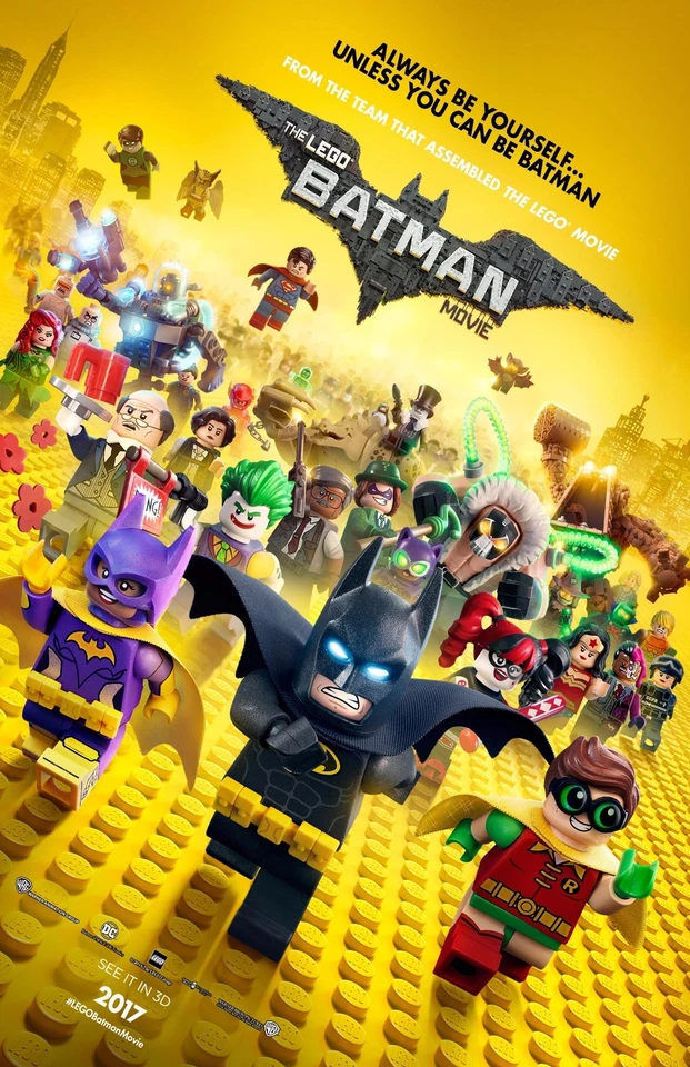 The Lego Batman Movie poster (c) : 11 x 17 inches - Lego poster - Batman poster