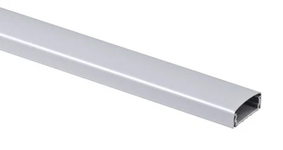 Kabelkanal Alu rund silber 115x3,7cm Kabelabdeckung Kabelschacht Außentauglich - Bild 1 von 4