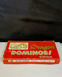 Juego De Dominó Halsam Dragon Vintage Nº Juego Double Nine Domino 920 - Imagen 1 de 5