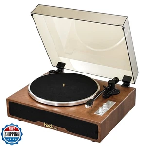 Plattenspieler Riemenantrieb Plattenspieler für Vinyl Schallplatten mit Magnetkassette, - Bild 1 von 5