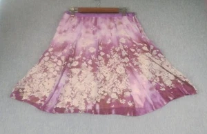 Worthington Skirt Fit Flare Women Size 14 Petite Multicolor Pleated Floral Lined - Picture 1 of 17