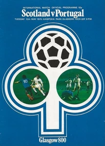 Scotland v Portugal Glasgow 800th year Anniversary Friendly 13th May 1975 - Picture 1 of 7