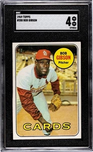 1969 Deckle Edge Bob Gibson #29  SGC 4   GC558 - Picture 1 of 2
