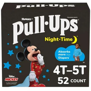 Pull‑Ups Night Time Boys Training Pants Size 4T‑5T (38‑50 lb), 52 Ct – New - Picture 1 of 2