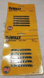 10PC DEWALT DW3615 JIGSAW BLADES 24TPI 2-3/4" MEDIUM METAL USA ๐บ๐ธ - Picture 1 of 5