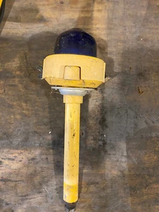 Lente azul base avión luz guía lateral pista aeropuerto vintage - Imagen 1 de 6