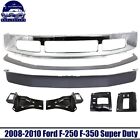 Bumper + Molding + Valance + Brackets For 2008-2010 Ford F-250 F-350 Super Duty