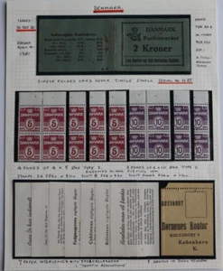 Dinamarca 1941 2 coronas folleto 'explotado' 7 paneles 28 estampillas + página de información - Imagen 1 de 5