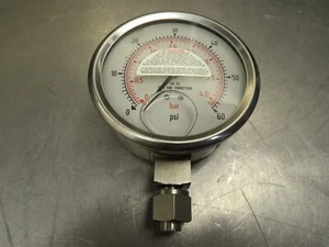 Swagelok PGI100CPG60LAR1NF Gauge 0-60psi 4" - Picture 1 of 2