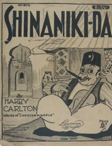 songsheet SHINANIKI - DA , harry carlton , 1929 cover art - Picture 1 of 1