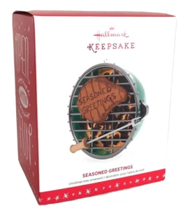 Hallmark Keepsake SEASONED GREETINGS Ornament Lights Up with Mini Light NEW 2016 - Picture 1 of 2
