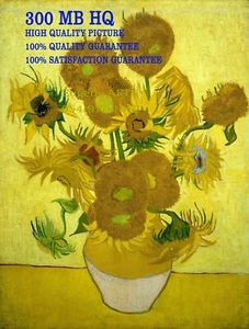 Vincent van Gogh. Girasoles (enero de 1889 - 1889), estampado Giclee, 300 MB sede - Imagen 1 de 2
