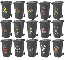 Decorative Wheelie Bin Stickers Self Adhesive Wheely Dustbin House Numbers Cover