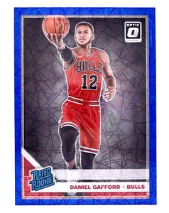 2019-20 Donruss Optic Blue Velocity Prizm #153 Daniel Gafford RC Chicago Bulls - Picture 1 of 2