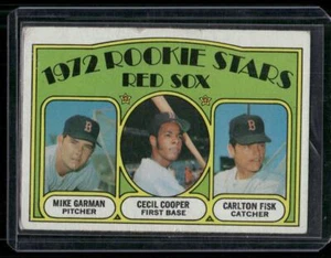 1972 Topps #79 Medias Rojas 1972 estrellas novatas (Garman/Cooper/Fisk) - Imagen 1 de 1