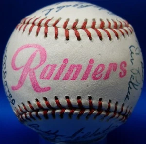 JSA LOA 1960 Seattle Rainiers Team x22 Signed Autographed Baseball DBB 136 - Picture 1 of 8