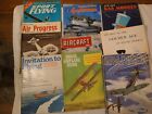 Lot of 9 Vintage Airplanes/Aircrafts/Gas Models Magazines/Books