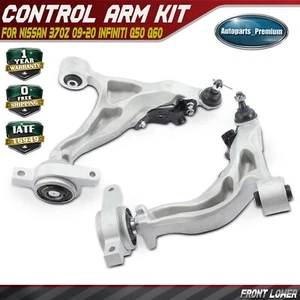 2x Front Lower Control Arm w/ Ball Joint for Nissan 370Z 09-20 Infiniti Q50 Q60 - Picture 1 of 8