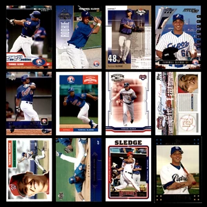 Terrmel Sledge Lot 12 Differrent Baseball Cards 2003(RC/Rookie)-2007 Expos/Nats - Picture 1 of 14