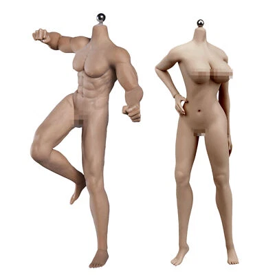 JIAOU 1/6 Male & Female Seamless figure Model Fit Phicen TBLeague Hot Toys Head