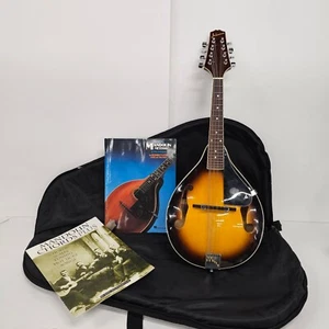 Johnson Oval Hole Mandolin MA-100 w/ Padded Case & Beginner Books - Right Handed - Picture 1 of 6