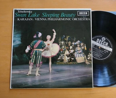 SXL 6187 WB Tchaikovsky Swan Lake Sleeping Beauty Karajan Decca ED3 Wideband EX - Image 1 of 4