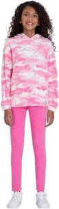 Lucky Brand Youth Girls 2-piece Plush Top & Legging Set Pink Camo Size L - 14/16 - Picture 1 of 4