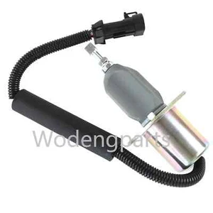 12V Fuel Stop Solenoid Valve SA-4806-12 for Kubota Volvo Skid Steer Loader - Picture 1 of 4