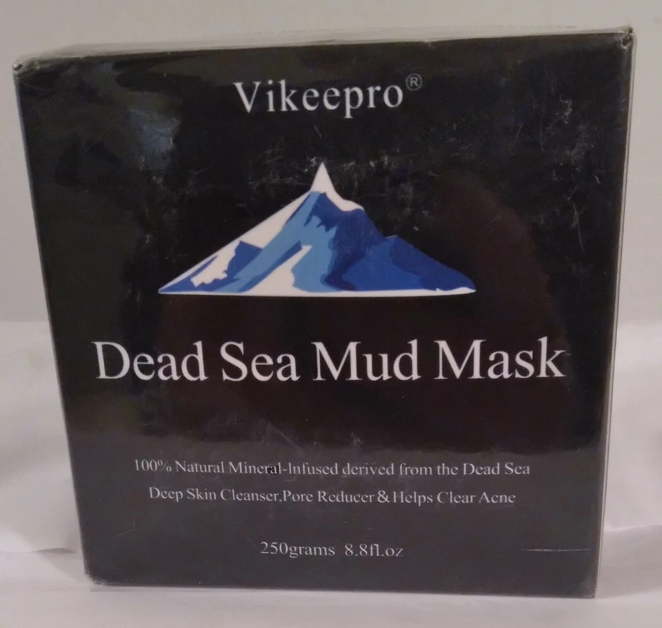 Máscara de lama do Mar Morto por Vikeepro / 8,8 oz / Melhora a elasticidade da pele / NOVA - Imagem 1 de 4