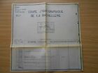 Coupe stratigraphique de La Bachellerie 1956 Dordogne