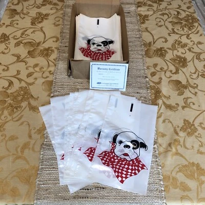 Винтажные пластиковые пакеты на вынос с принтом Doggie Diner 325 12,5 x 7 дюймов США - Изображение 1 из 4