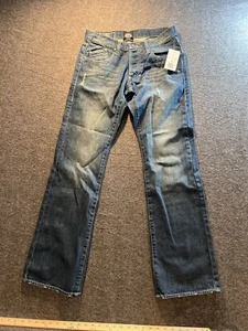 Rock & Republic Herren Ralph Jeans Blau Straight Leg Button-Fly Gr. 30x34 NEU - Bild 1 von 16