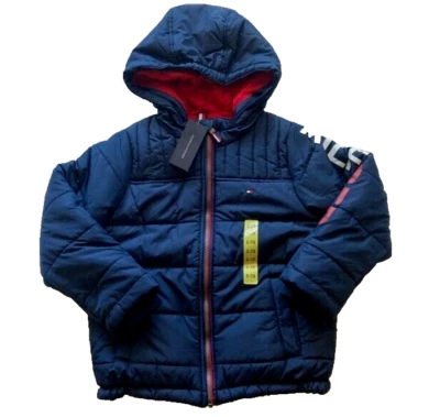 Tommy Hilfiger BOY'S  Fleece Lined Puffer Jacket(Navy S-7/8)NWD - Image 1 of 4