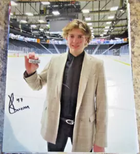FOTO OPACA FIRMATA CAMERON KUZMA 8X10 REGINA PATS 2026 NHL BOZZA PROSPETTO (A) - Foto 1 di 2