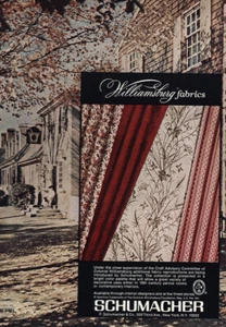 1976 Schumacher Fabrics: Williamsburg Vintage Print Ad - Picture 1 of 1